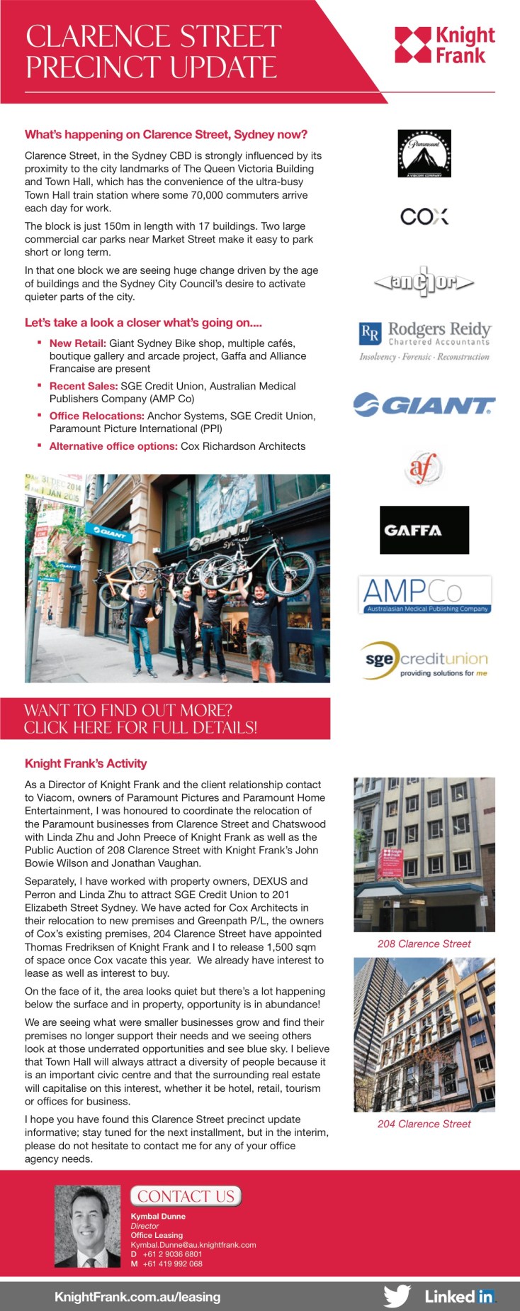 Clarence Street Precinct Update